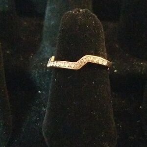 Rhinestone Faux Diamond Ring Band